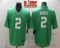 Nike Philadelphia Eagles #2 DeSean Jackson Green Rush 24-25 Super Bowl LIX Football Jersey