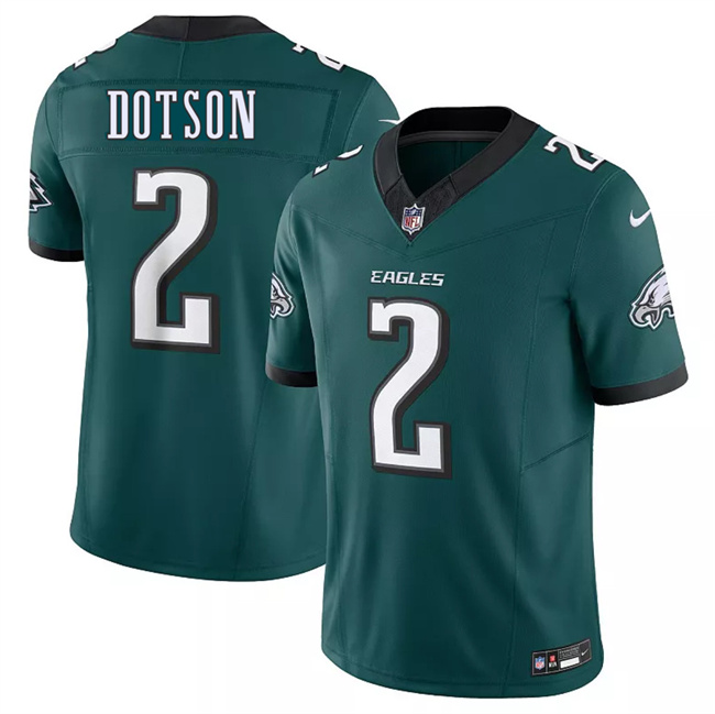 Nike Philadelphia Eagles #2 Jahan Dotson Green Stitched NFL Jersey