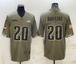 Nike Philadelphia Eagles #20 Brian Dawkins 2022 Salute To Service Authentic Stitched NFL jersey