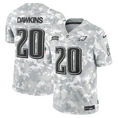 Nike Philadelphia Eagles #20 Brian Dawkins 2024 Salute to Service Authentic Stitched NFL Jersey
