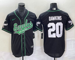 Nike Philadelphia Eagles #20 Brian Dawkins Black Joint 2(II) Authentic Stitched baseball jersey