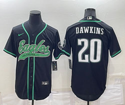 Nike Philadelphia Eagles #20 Brian Dawkins Black Joint adults Authentic Stitched baseball jersey