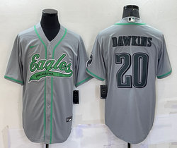 Nike Philadelphia Eagles #20 Brian Dawkins Gray Joint adults Authentic Stitched baseball jersey