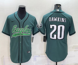 Nike Philadelphia Eagles #20 Brian Dawkins Green Joint adults Authentic Stitched baseball jersey