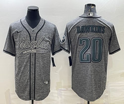 Nike Philadelphia Eagles #20 Brian Dawkins Hemp grey Joint Authentic Stitched baseball jersey