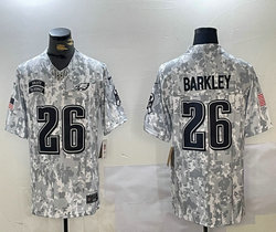 Nike Philadelphia Eagles #26 Saquon Barkley 2024 Salute to Service Authentic Stitched NFL Jersey