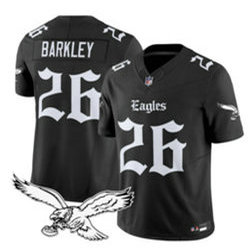 Nike Philadelphia Eagles #26 Saquon Barkley Black 7(VII) NFL Jersey
