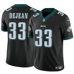 Nike Philadelphia Eagles #33 Cooper DeJean Black 2024 Draft F.U.S.E Football Jersey