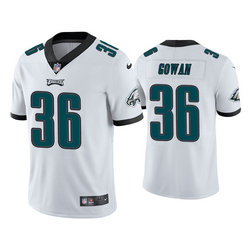 Nike Philadelphia Eagles #36 Tay Gowan White Vapor Untouchable Authentic stitched NFL jersey