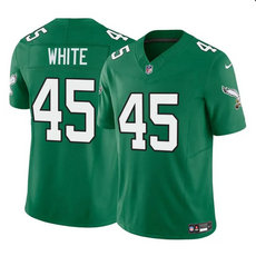 Nike Philadelphia Eagles #45 Devin White Green throwback 2023 F.U.S.E. Football Stitched Jersey