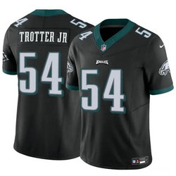 Nike Philadelphia Eagles #54 Jeremiah Trotter Jr Black 2024 Draft F.U.S.E Football Jersey