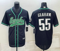 Nike Philadelphia Eagles #55 Brandon Graham Black Joint Authentic Stitched baseball jersey