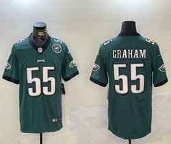 Nike Philadelphia Eagles #55 Brandon Graham Green New Team Patch Vapor Untouchable NFL Jersey
