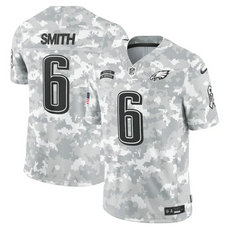 Nike Philadelphia Eagles #6 DeVonta Smith 2024 Salute to Service Authentic Stitched NFL Jersey