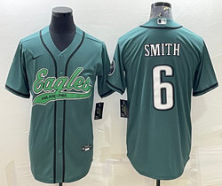 Nike Philadelphia Eagles #6 DeVonta Smith Green Joint Authentic Stitched baseball jersey