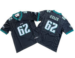 Nike Philadelphia Eagles #62 Jason Kelce Black 2023 F.U.S.E. Authentic stitched NFL jersey
