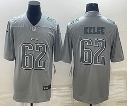 Nike Philadelphia Eagles #62 Jason Kelce Grey Atmosphere Vapor Untouchable Jersey