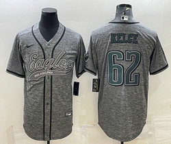 Nike Philadelphia Eagles #62 Jason Kelce Hemp grey Joint Authentic Stitched baseball jerseys