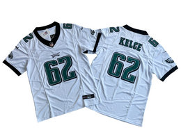Nike Philadelphia Eagles #62 Jason Kelce White F.U.S.E. Authentic stitched NFL jersey
