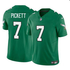 Nike Philadelphia Eagles #7 Kenny Pickett Green throwback 2023 F.U.S.E. Football Stitched Jersey