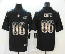 Nike Philadelphia Eagles #86 Zach Ertz Black Lady Liberty Authentic Stitched NFL jersey