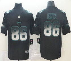 Nike Philadelphia Eagles #86 Zach Ertz Black Smoke Fashion Vapor Untouchable Authentic Stitched NFL jersey