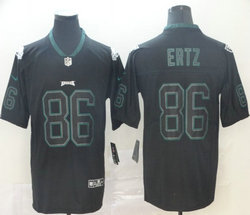 Nike Philadelphia Eagles #86 Zach Ertz Lights Out Black Vapor Untouchable Authentic Stitched NFL Jersey