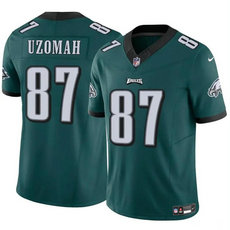 Nike Philadelphia Eagles #87 C.J. Uzomah Green 2023 F.U.S.E. Football Stitched Jersey