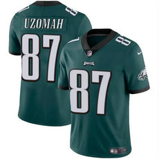 Nike Philadelphia Eagles #87 C.J. Uzomah Green Vapor Untouchable Football Stitched Jersey