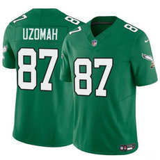 Nike Philadelphia Eagles #87 C.J. Uzomah Green throwback 2023 F.U.S.E. Football Stitched Jersey