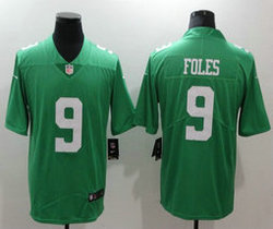 Nike Philadelphia Eagles #9 Nick Foles Limited Green Rush Authentic stitched NFL jersey