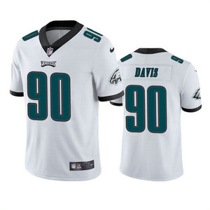 Nike Philadelphia Eagles #90 Jordan Davis White Vapor Untouchable Authentic Stitched NFL Jersey