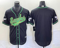 Nike Philadelphia Eagles Blank Black Joint 2(II) Authentic Stitched baseball jersey