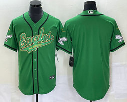 Nike Philadelphia Eagles Blank Green Joint 2(II) Authentic Stitched baseball jersey