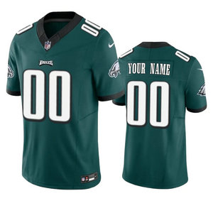 Nike Philadelphia Eagles Custom Green 2023 F.U.S.E Authentic Stitched NFL Jersey