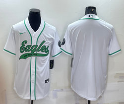 Nike Philadelphia Eagles White Joint adults Authentic Stitched baseball jersey