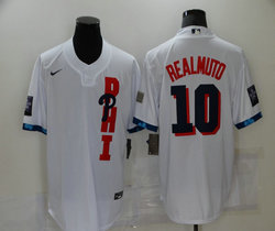 Nike Philadelphia Phillies #10 J.T. Realmuto 2021 All star White Game Authentic Stitched MLB Jersey