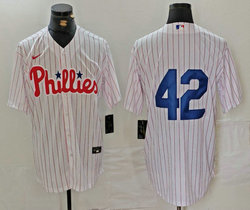Nike Philadelphia Phillies #42 Jackie Robinson White Game Authentic Stitched MLB Jersey