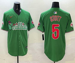 Nike Philadelphia Phillies #5 Bryson Stott Green 3(III) Joint With Patch MLB Jersey