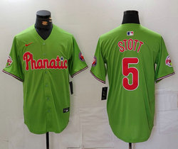 Nike Philadelphia Phillies #5 Bryson Stott Green Joint With Patch MLB Jersey
