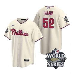 Nike Philadelphia Phillies #52 Brad Hand 2022 World Series Cray Game Authentic Stitched MLB Jersey