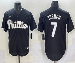 Nike Philadelphia Phillies #7 Trea Turner Black MLB Jersey