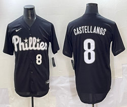 Nike Philadelphia Phillies #8 Nick Castellanos Black Special Style Authentic Stitched MLB Jersey