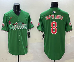 Nike Philadelphia Phillies #8 Nick Castellanos Green Joint MLB Jersey