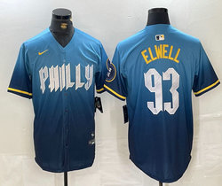 Nike Philadelphia Phillies #93 Jason Elwell 2024 City Blue Authentic Stitched MLB Jersey