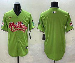 Nike Philadelphia Phillies Blank Green 5(V) Joint With Patch MLB Jersey