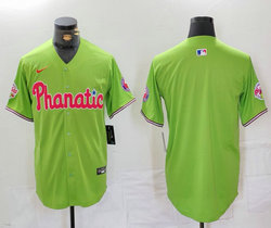 Nike Philadelphia Phillies Blank Green With Patch MLB Jersey