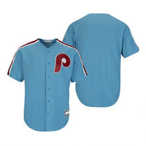 Nike Philadelphia Phillies Blank Light Blue Game Authentic Stitched MLB Jersey