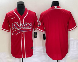 Nike Philadelphia Phillies Blank red Joint Authentic Stitched NBA Jersey