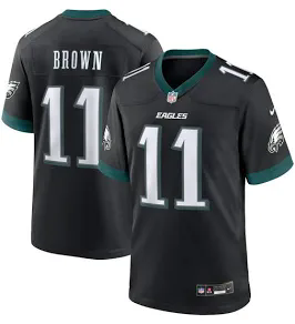 Nike Philidelphia Eagles #11 A.J. Brown Black  NFL Jersey